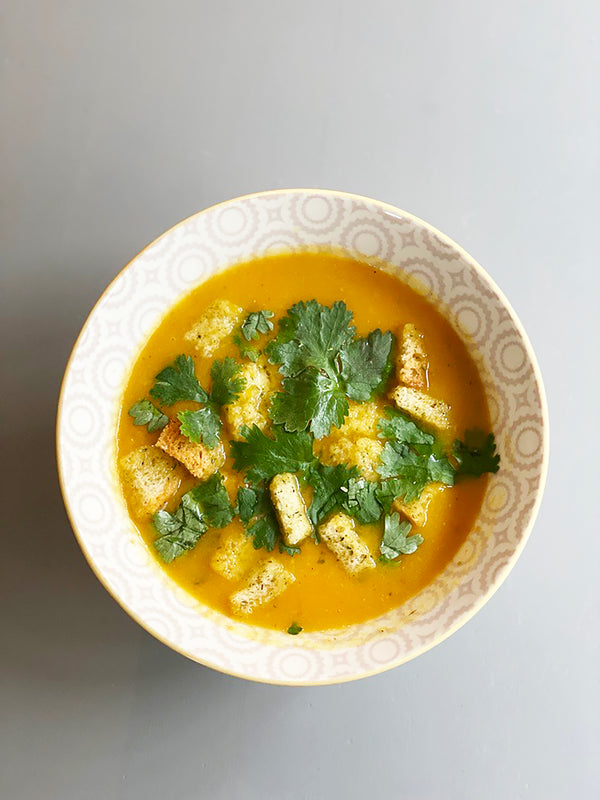 Vegan Coriander & Carrot Soup