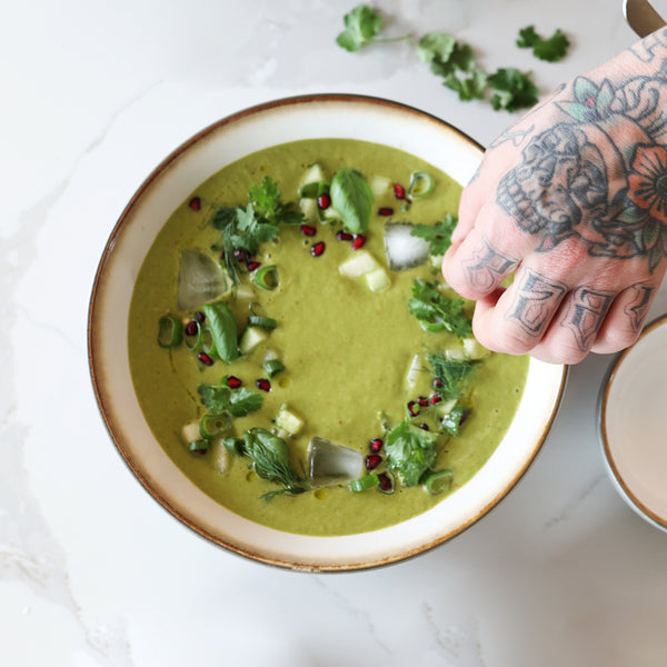 Hot Summer Green Gazpacho